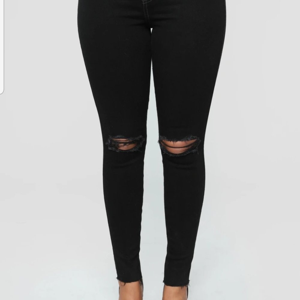 SHE BAD distressed skinny‎ jeans